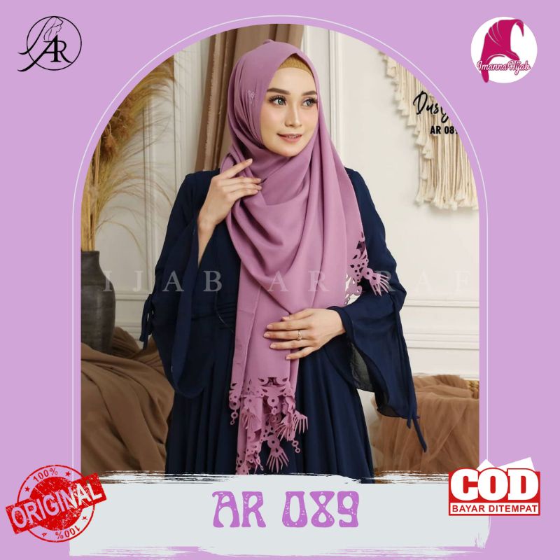 [COD] HIJAB ARRAFI || Jilbab pashmina Cutting / Hijab Pashmina Best Seller AR 089 by hijab Arrafi