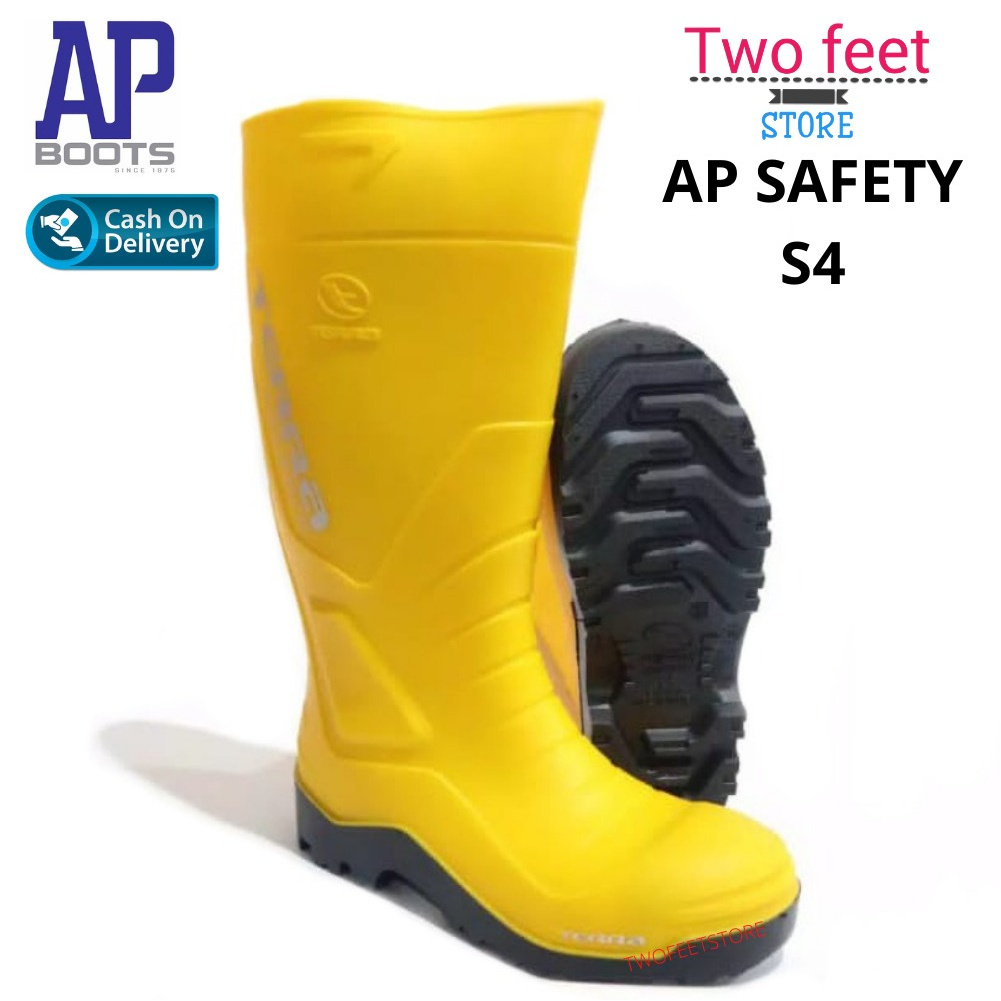 AP Boots Terra Safety S4 - Sepatu Safety AP Boots Terra Safety S4 Kuning Size 39-43 Toe Cap BESI - A