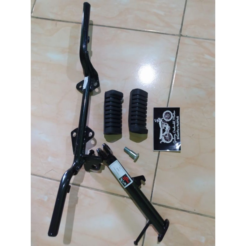 Besi postep bastep depan gl100 gl pro megapro + standar+karet postep+baut standar