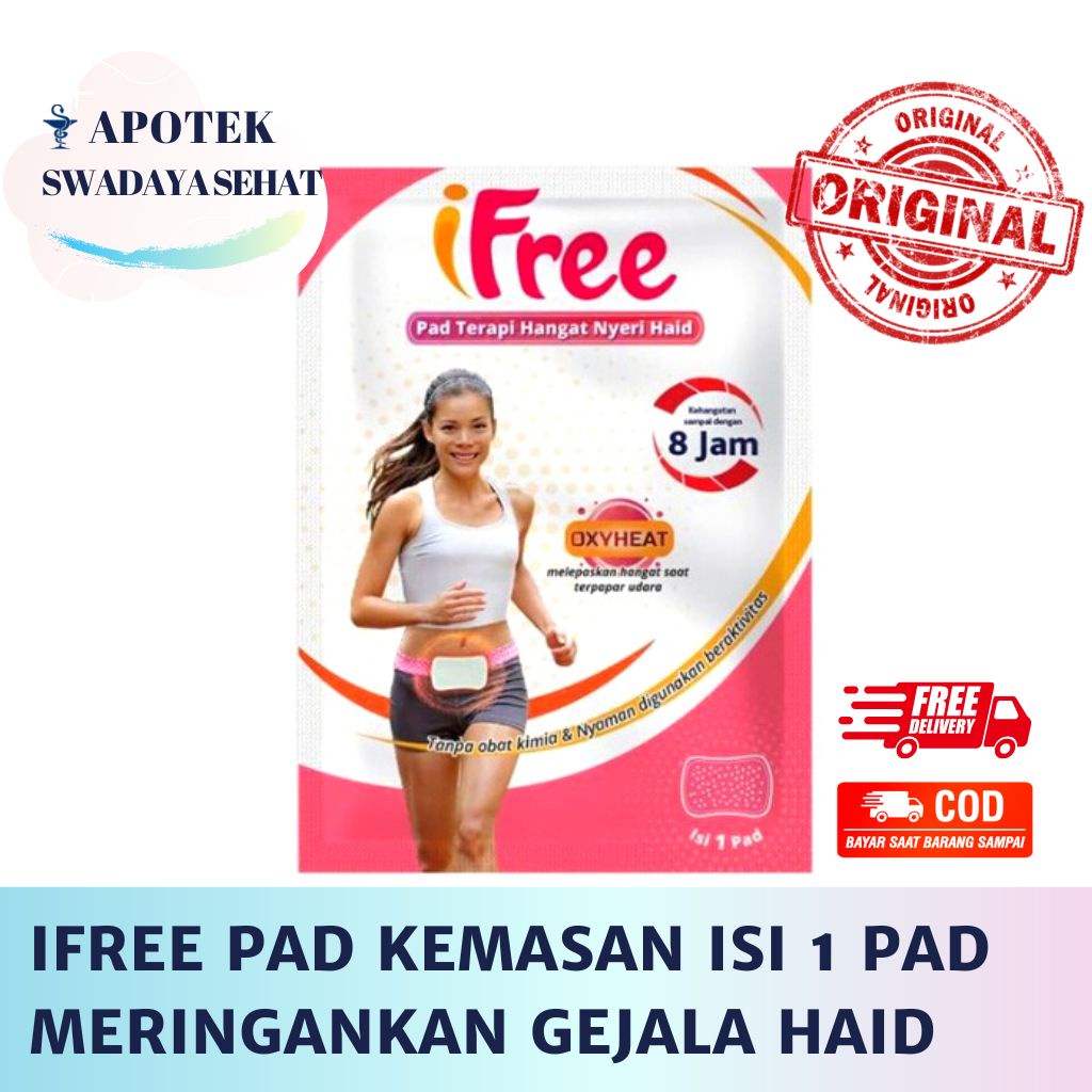 IFREE PAD Kemasan 1 Pad Sachet - Mengurangi Gejala Haid Menstruasi Keram Perut Nyeri