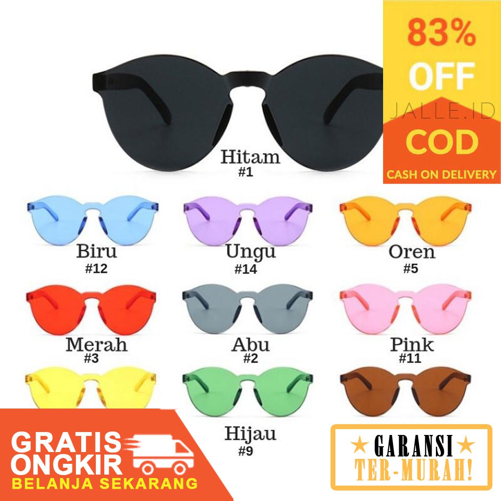 TER MURAH JALLE KACAMATA FASHION TRANSPARAN JELLY FRAME TER MURAH JALLE KACAMATA FASHION TRANSPARAN JELLY FRAME