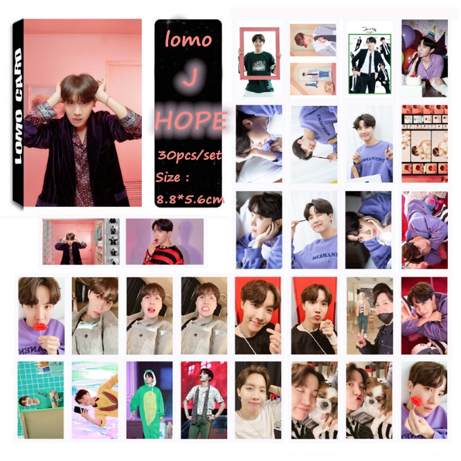 30Pcs / Set Kartu LOMO Foto Kpop BTS Map of Christ Bahan Vinyl