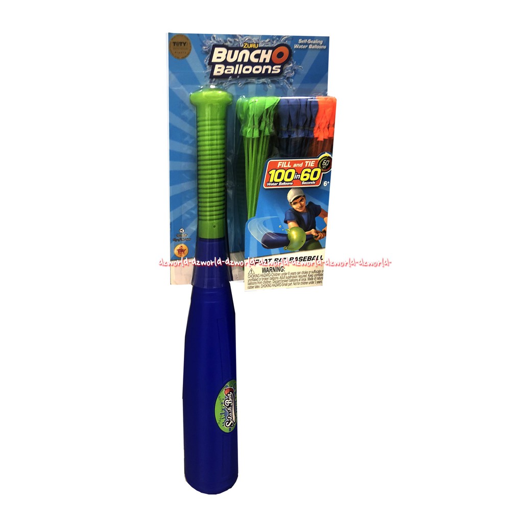 Zuru Buncho Ballons Splat Bat Baseball Tongkat Pemukul Balon Air