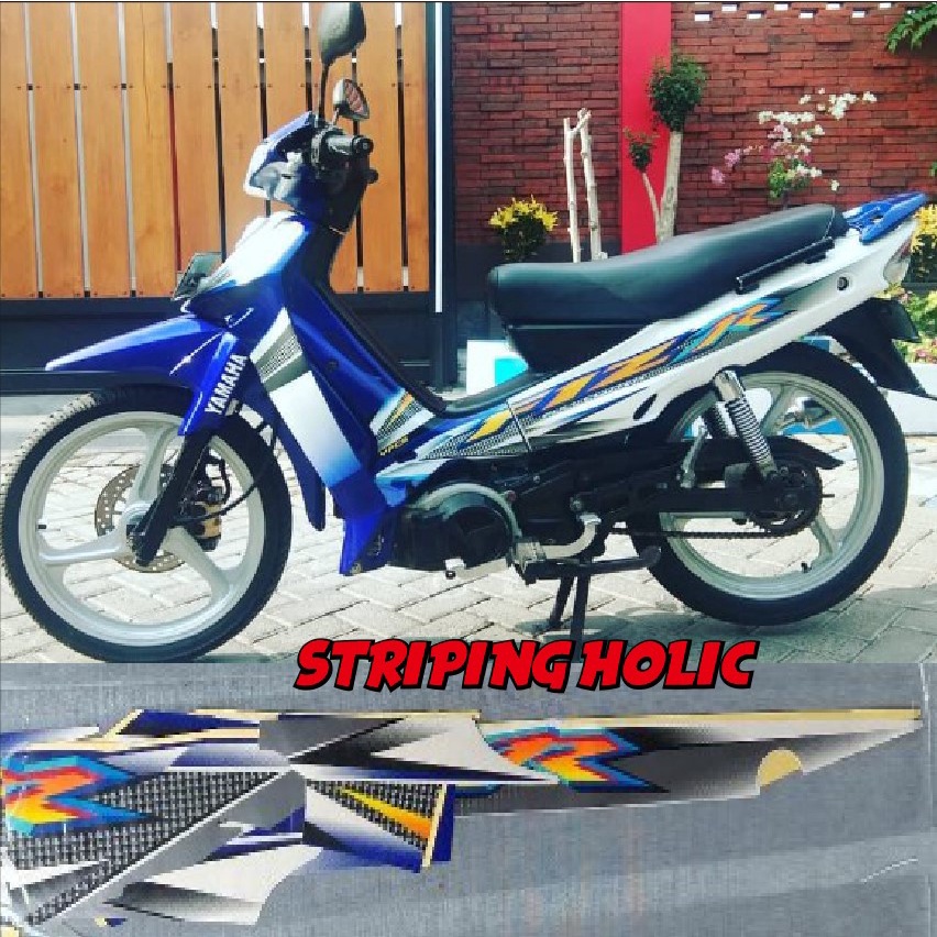 STRIPING FIZR 2004 BIRU PUTIH LIS STANDAR ORI FIZR FIZ R