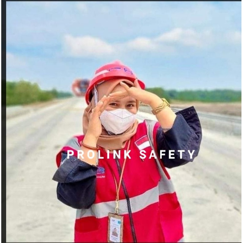 ROMPI SAFETY MERAH BAHAN DRILL