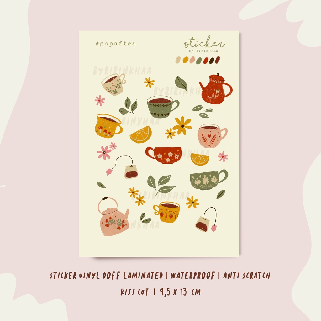 

Byririnkhaa Cup of Tea Sticker (Waterproof)