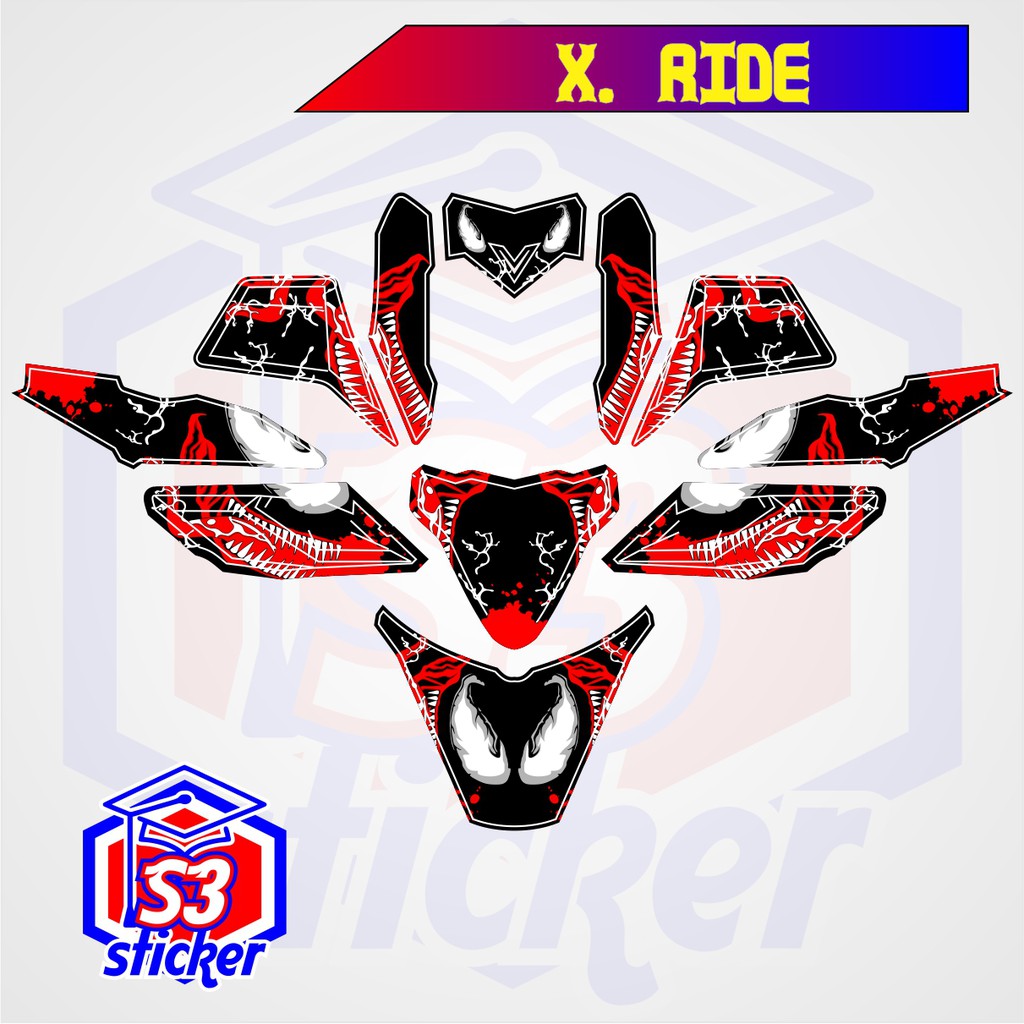 STICKER DECAL MOTOR YAMAHA X-RIDE 115