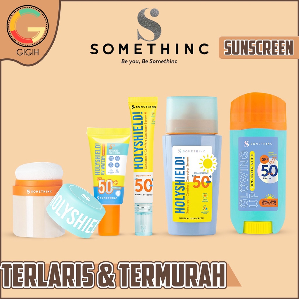 SOMETHINC HOLY SHIELD SERIES SUN SCREEN STICK GLOWING UP SPF 50 / HOLY SHIELD / LOOSE POWDER TRANSCL