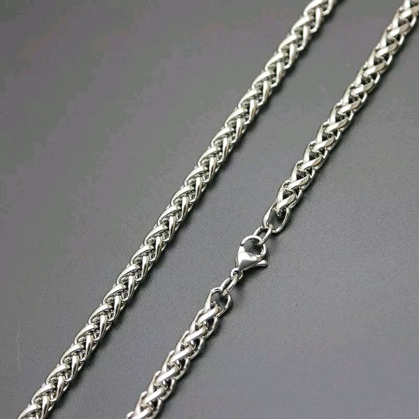 KALUNG STAINLESS STEEL TWISTED ROPE CHAIN UNISEX TERMURAH