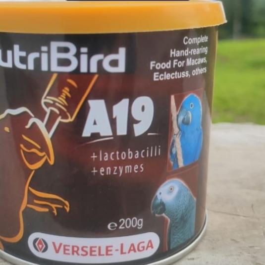 ✱ NUTRIBIRD A19 - 200 GRAM PAKAN LOLOHAN PARROT AFGREY RINGNECK MACAW ✧