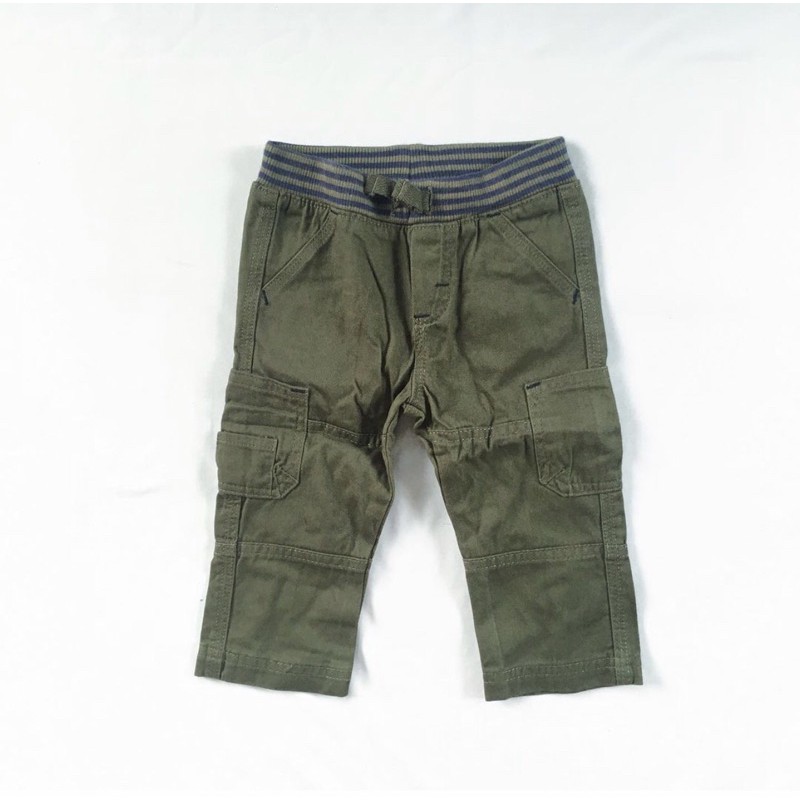 Wrangler Cargo Pants Boy hijau army