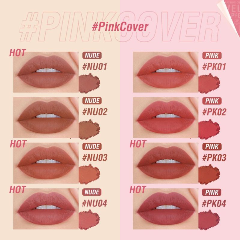 lipstik pinkflash cover pinkflash stick lipstik velvet matte girl