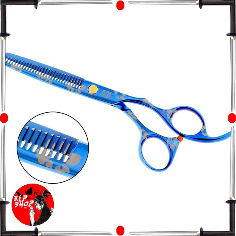 YINGHUA Sakura Gunting Sasak Rambut 6 Inch - JFY-60 - Blue