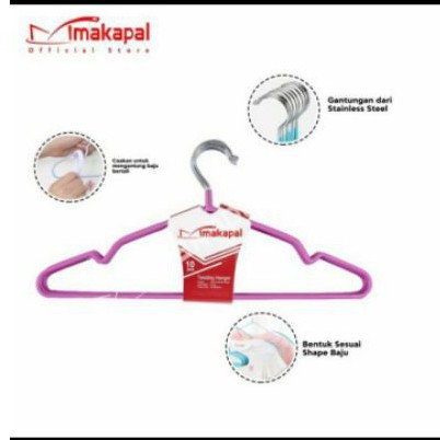 Hanger Gantungan Baju Makapal Isi 10 Pcs - Anak