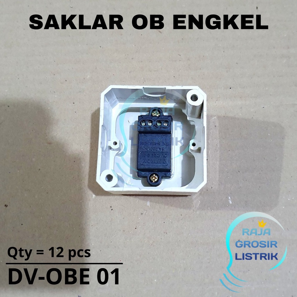 DUTRON Saklar Engkel DV OBE 01 Outbow Saklar Tunggal Saklar Tempel Single