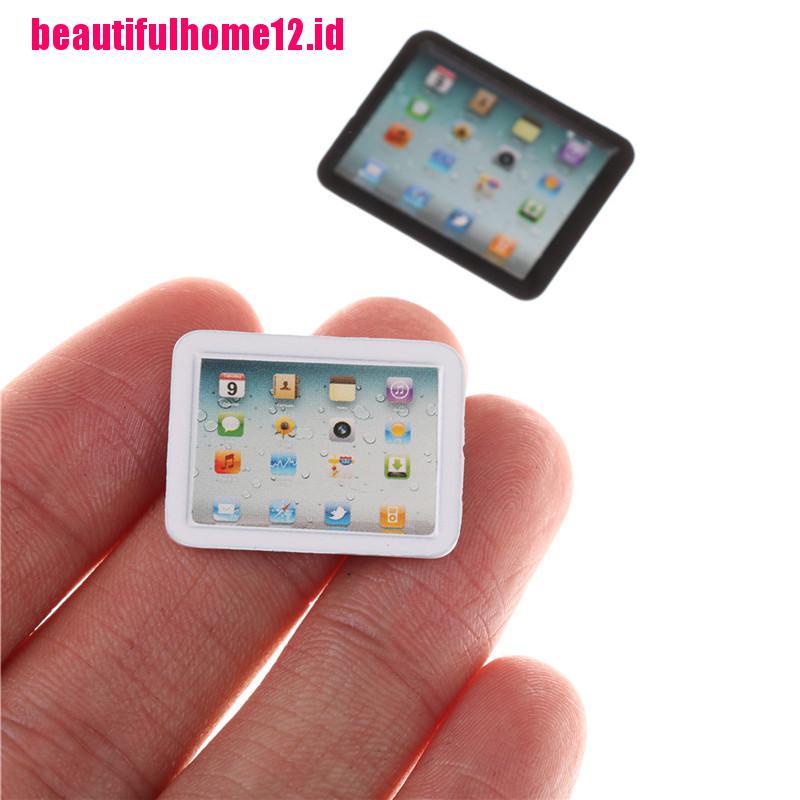 【beautifulhome12.id】Color Random Mini Computer Laptop 1:12 Dollhouse Miniature