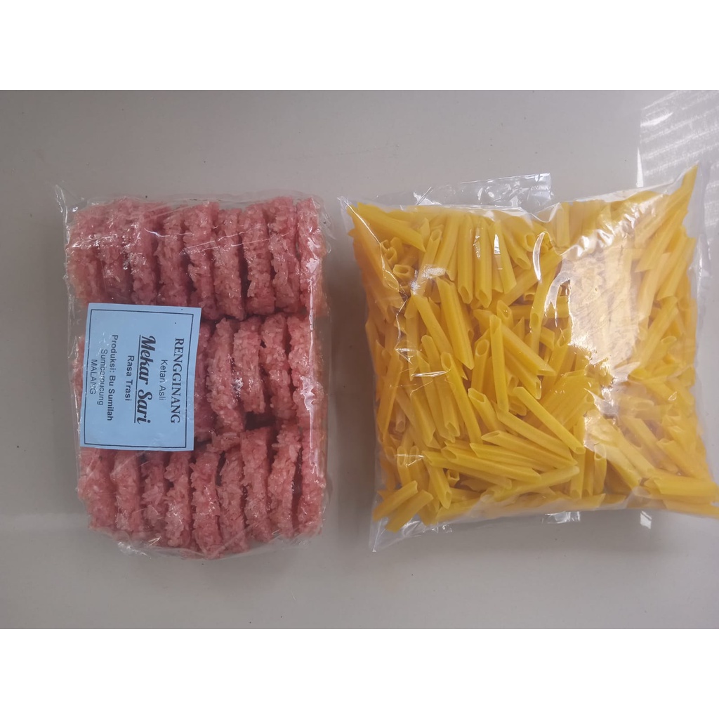 

PAKET RENGGINANG TRASI 500 GRAM + KERUPUK KENTANG POTATO MENTAH 500 GRAM TERMURAH HARGA PROMO