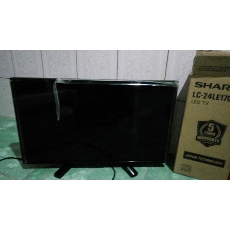 LED TV SHARP 24LE170 24Inch Aquos lengkap bergaransi