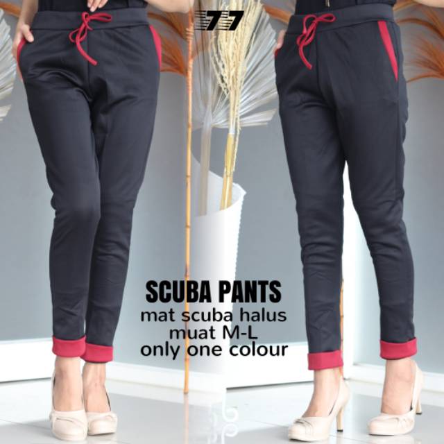 Scuba pants kusus hitam