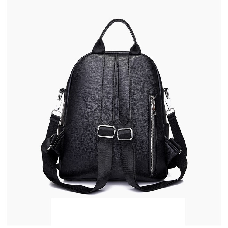 Satu7an T255 Tas Ransel Wanita Fashion Korea Style Kasual Tas Punggung Cewek Backpack Women Kulit PU Import