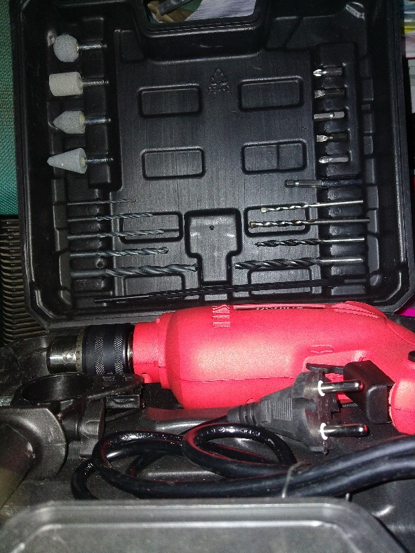 Impact Drill Uchiha 13mm Mesin Bor Beton Besi Kayu Full Set Koper