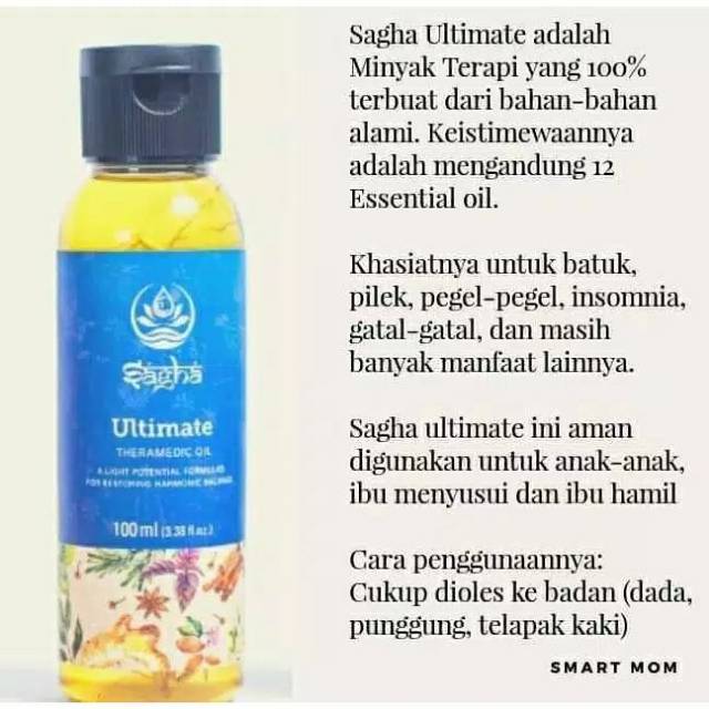 [BISA COD] Sagha Ultimate Oil ORIGINAL Sagha Ultimate Herbal Mengatasi Batuk Pilek Demam Diare