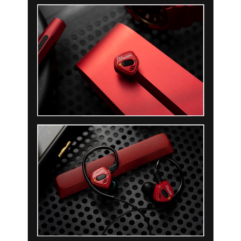 Debauche BACCHUS DB MONROE Earphone In Ear HIFI Dual Dynamic Driver Dengan Jack 3.5mm MMCX