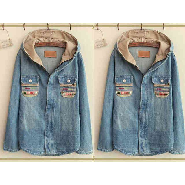 B0101 OC G2357, Hems denim Vivo bahan  baju kemeja kerja lengan panjang polos murah wanita kekinian