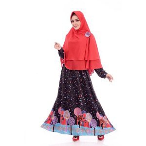 Promo Gamis Motif Gamis Syari Baju Muslim Wanita Gamis Syari Nibras NS 15 Diskon