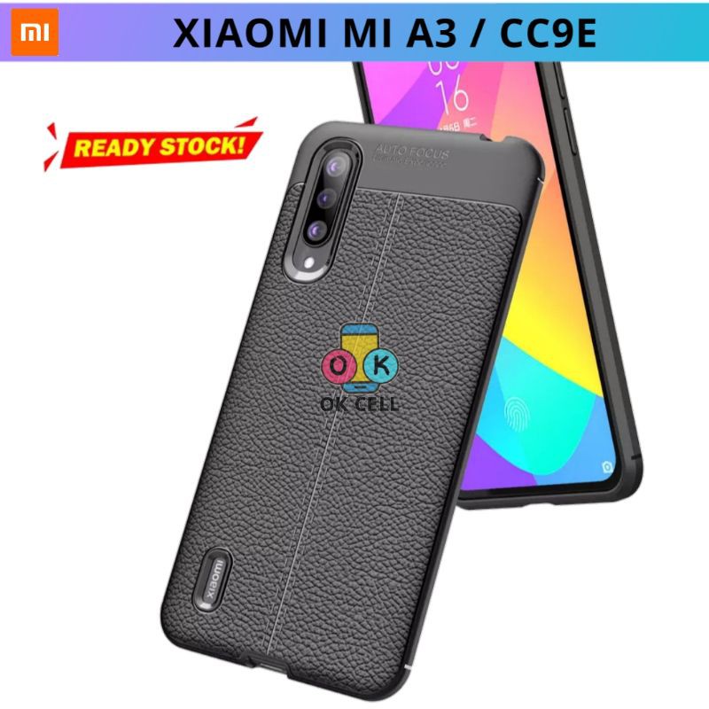 Xiaomi Mi A3 / CC9e Softcase Slim Case - Case Leather Auto Focus Kesing TPU Silikon Cover Premium