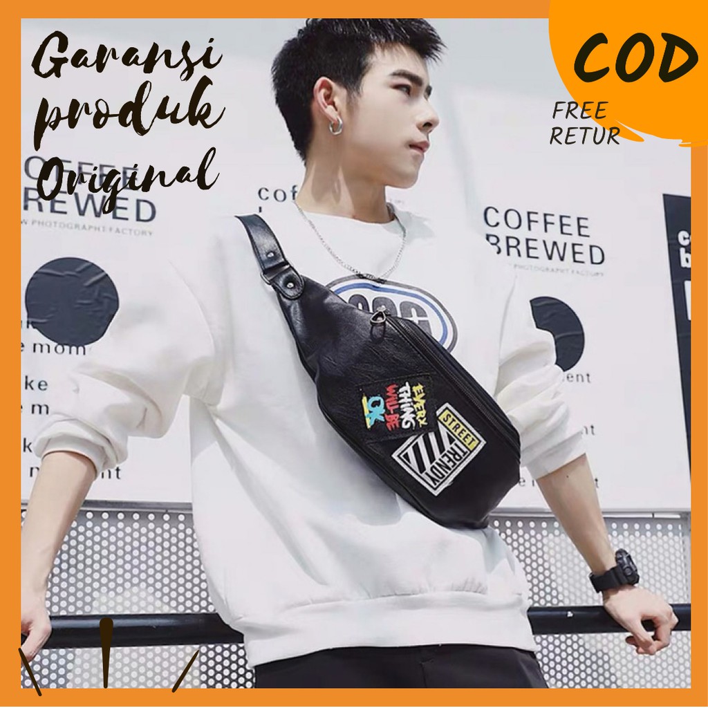 Tas Selempang Cowok Coach Original Men Charles Camera Sale For Mante Termurah Tas Waistbag New S9V4
