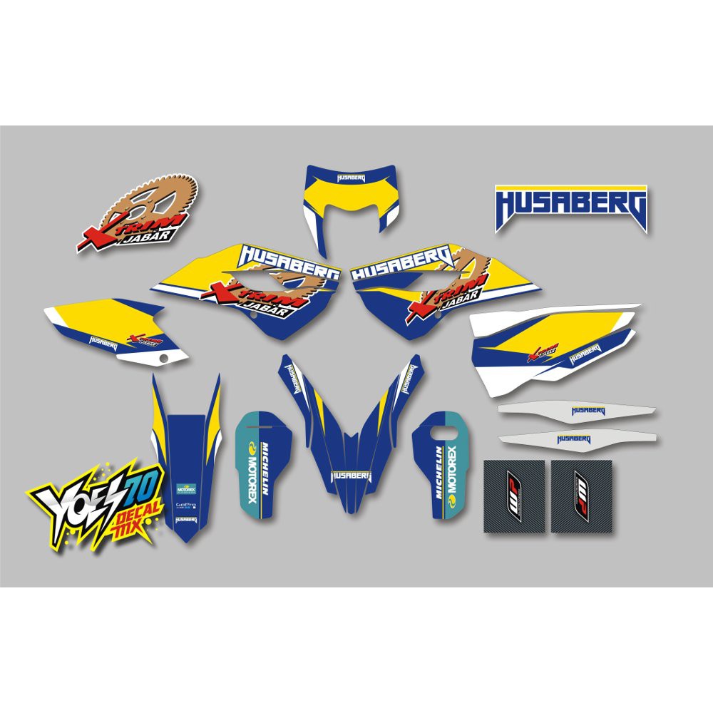 decal husaberg 350 cc Best Quality