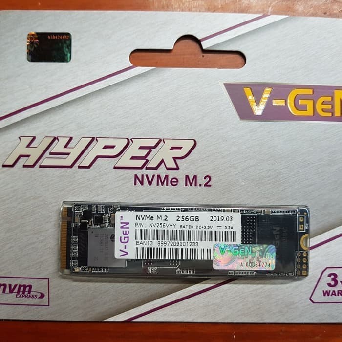 VGEN SSD 256GB M.2 NVME HYPER - SSD VGeN 256GB NVME HYPER