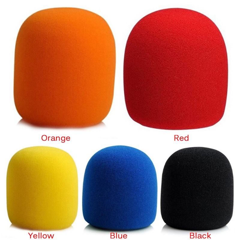 (LUCKID) Windscreen / Busa Spons Warna-Warni Untuk Microphone Panggung / Karaoke