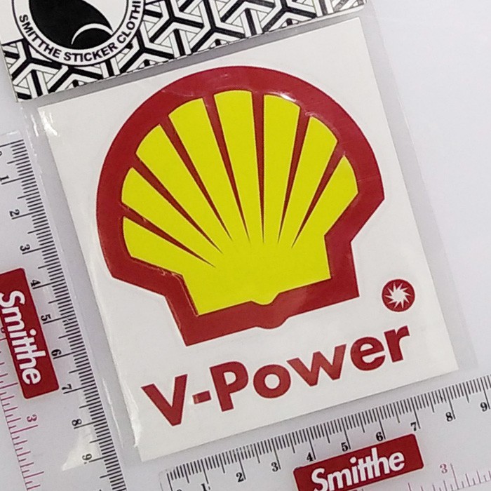 Stiker Shell V Power Nitro Logo Cutting Sticker untuk aksesoris Mobil Motor