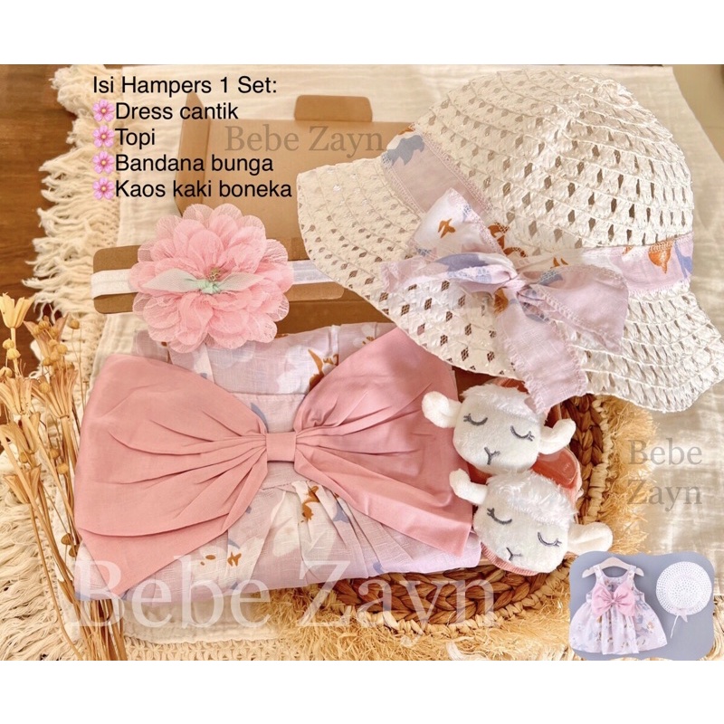 {BEBE ZAYN} Hampers baby/ hampers bayi/ baby gift/ kado bayi/ baby newborn/ Baby Girl/ Baby Girl Summer Set-Summer Sakura Pink