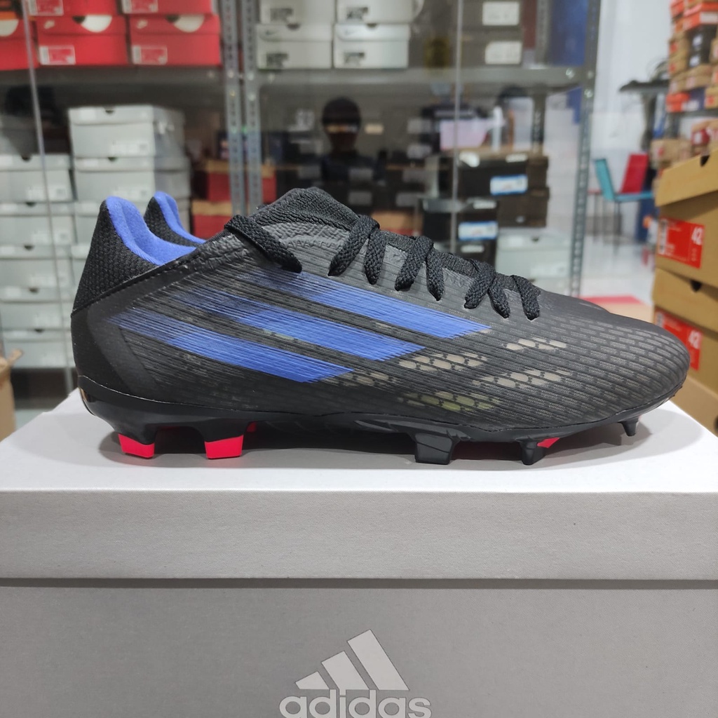Sepatu Bola Adidas X Speedflow.3 FG FY3296 - Core Black/Sonic Ink/Solar Yellow Original