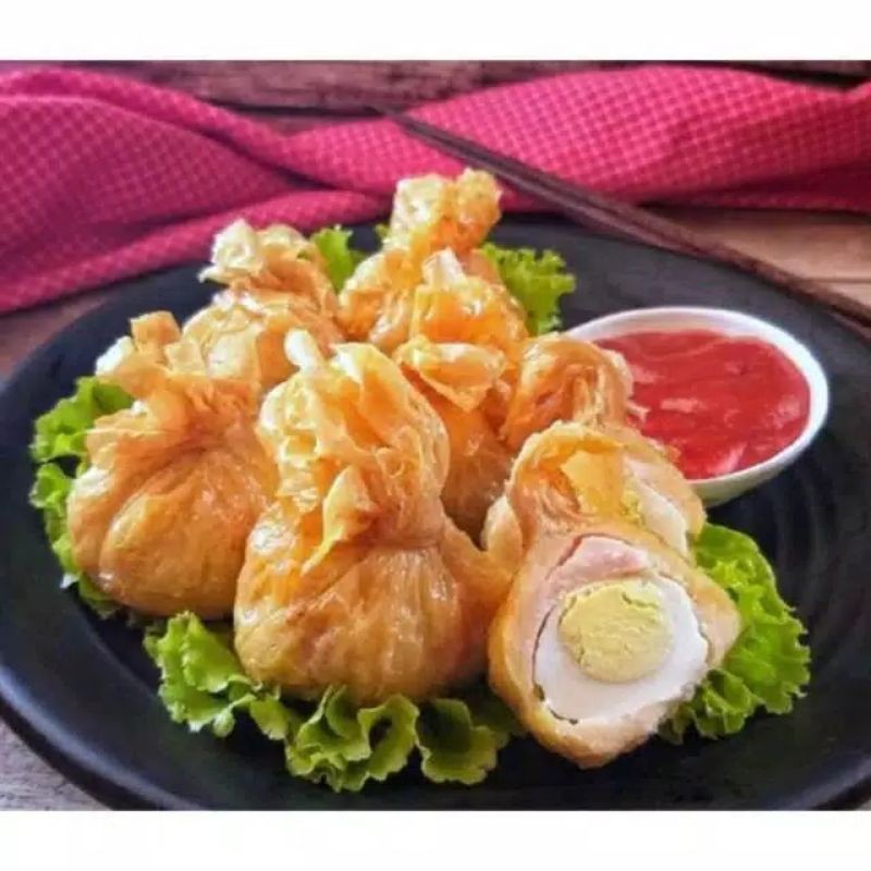 

telur puyuh bungkus kulit tahu
