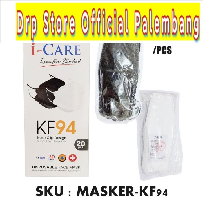 Masker KF94 I-Care 3D Evo Stereoscopic Fish Isi 20Pc Medical Grade