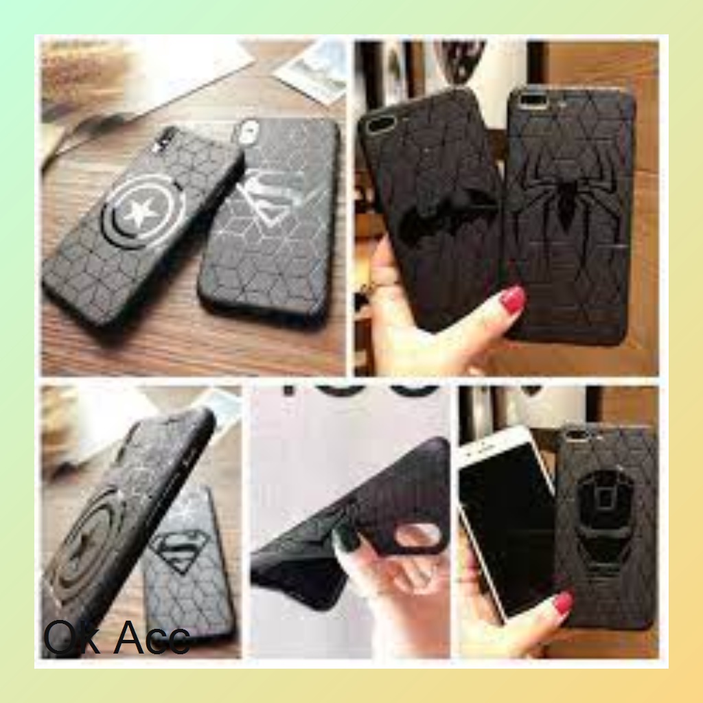 Silicone Soft Casing Marvel Black Random Samsung A70 M30 J5 Pro A20 A30 M10s A50 A50s A30s M10 M20, Xiaomi Redmi Note 7/Pro