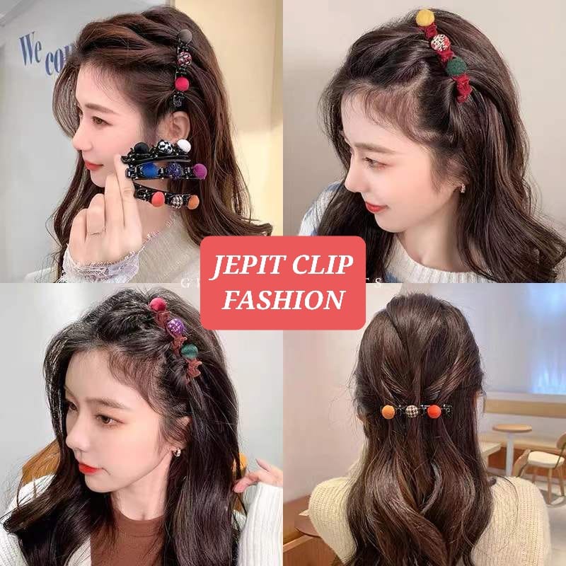 JEPIT CLIP FASHION AKSESORIS RAMBUT WANITA KOREA IMPORT JEPIT PONI JEPITAN KAWAII