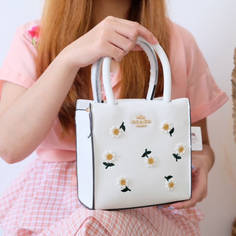 Tas Coach Ch Daisy Sunny | Coc Matahari | Coach Flower Handle Bag