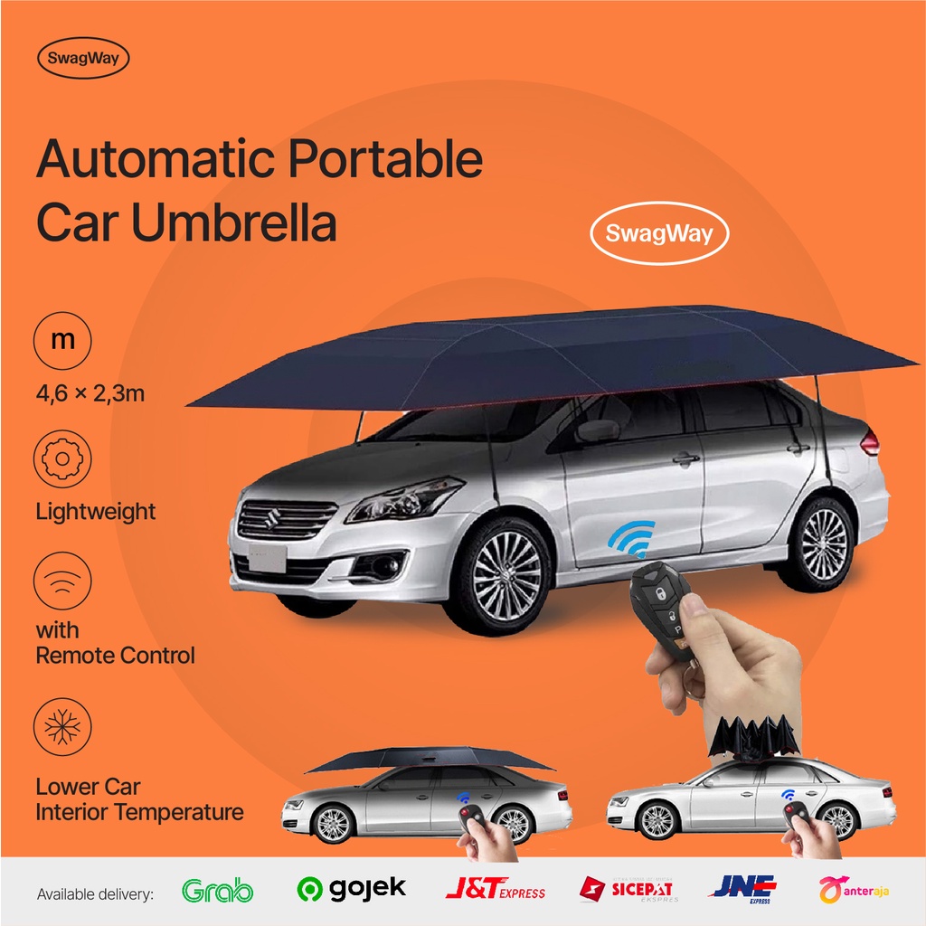 Jual Car Umbrella Tenda Payung Mobil Atap Pelindung Penjaga Suhu