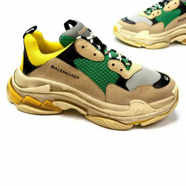 Balenciaga Triple S Khaki/Green/Yellow