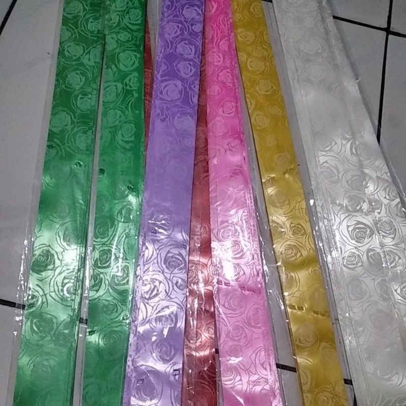 

promo pita tarik pita serut pita motif dan warna, ukuran 30cm