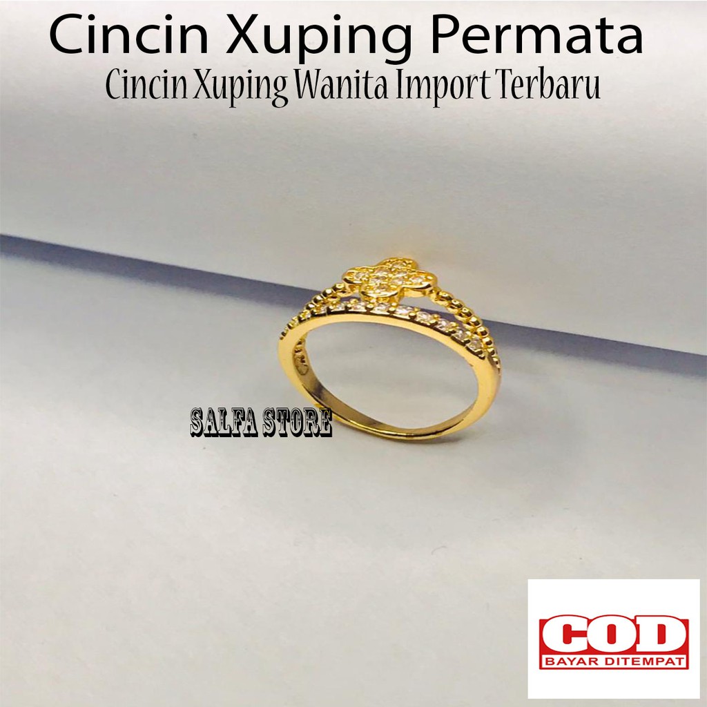 CIncin Xuping Wanita Terbaru - Cincin Wanita Xuping 24K