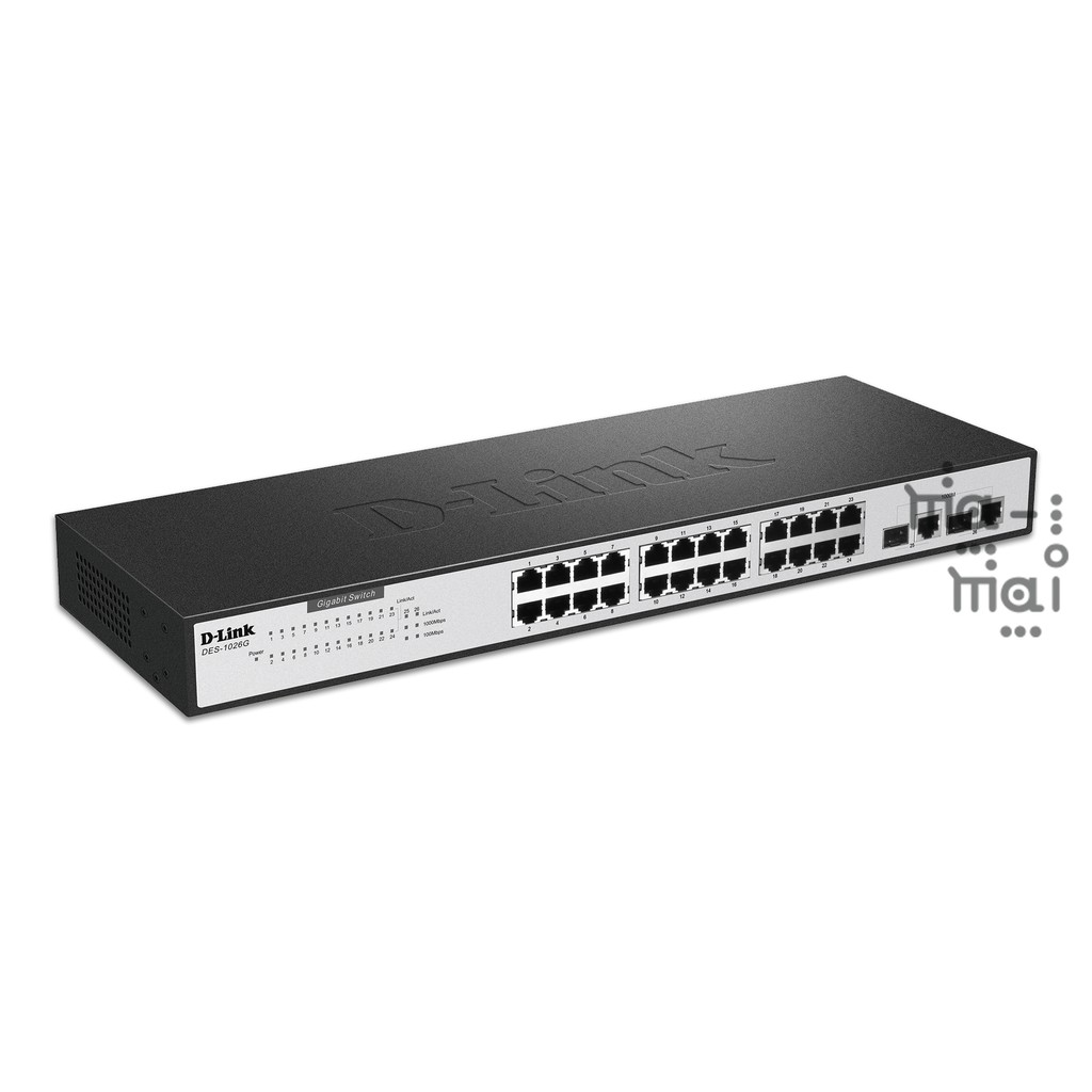 D-Link Switch DES-1026G 24-Port 10/100 Mbps Switch with 2 Gigabit SFP