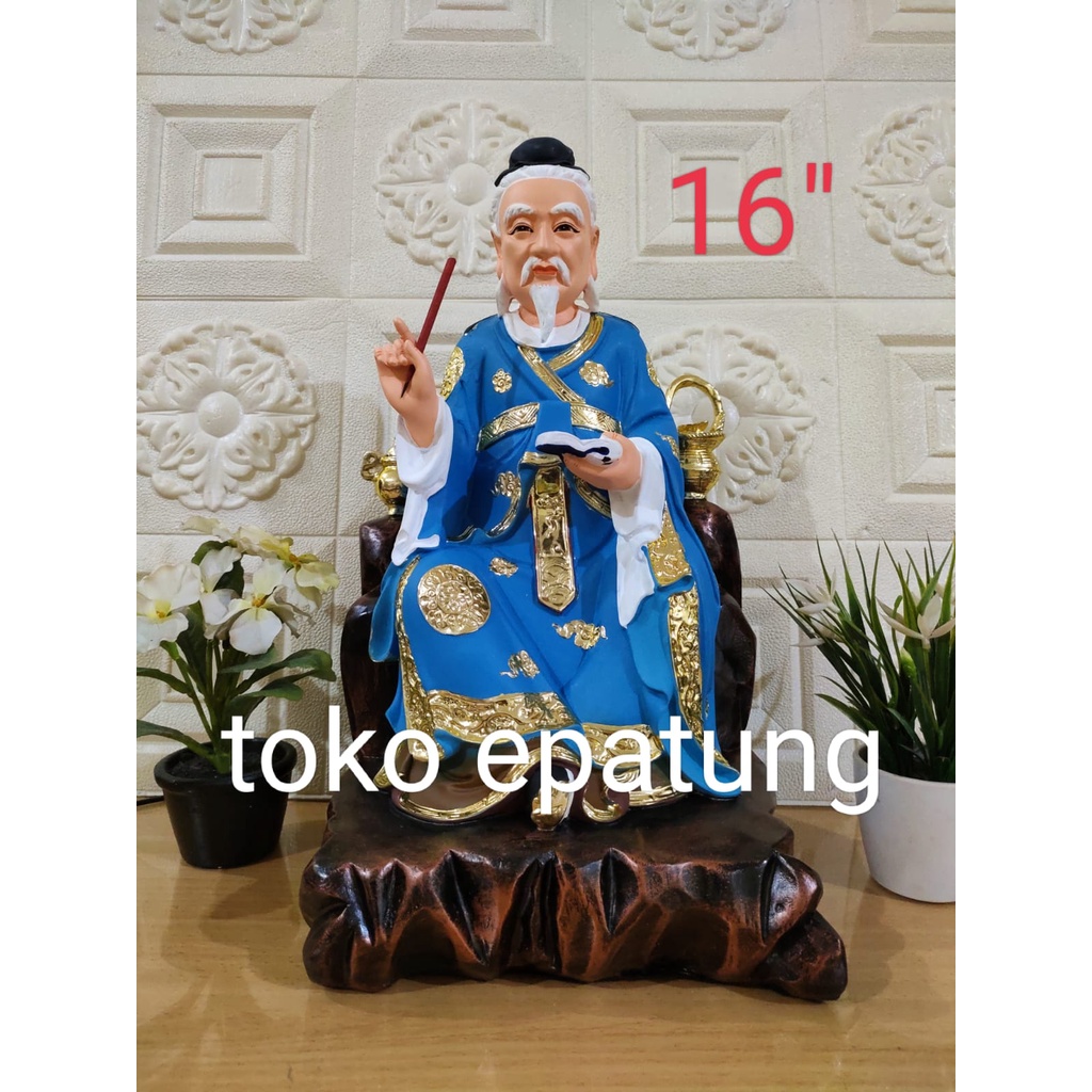patung dewa obat / hua to / huato -16 inch - fiber (al)