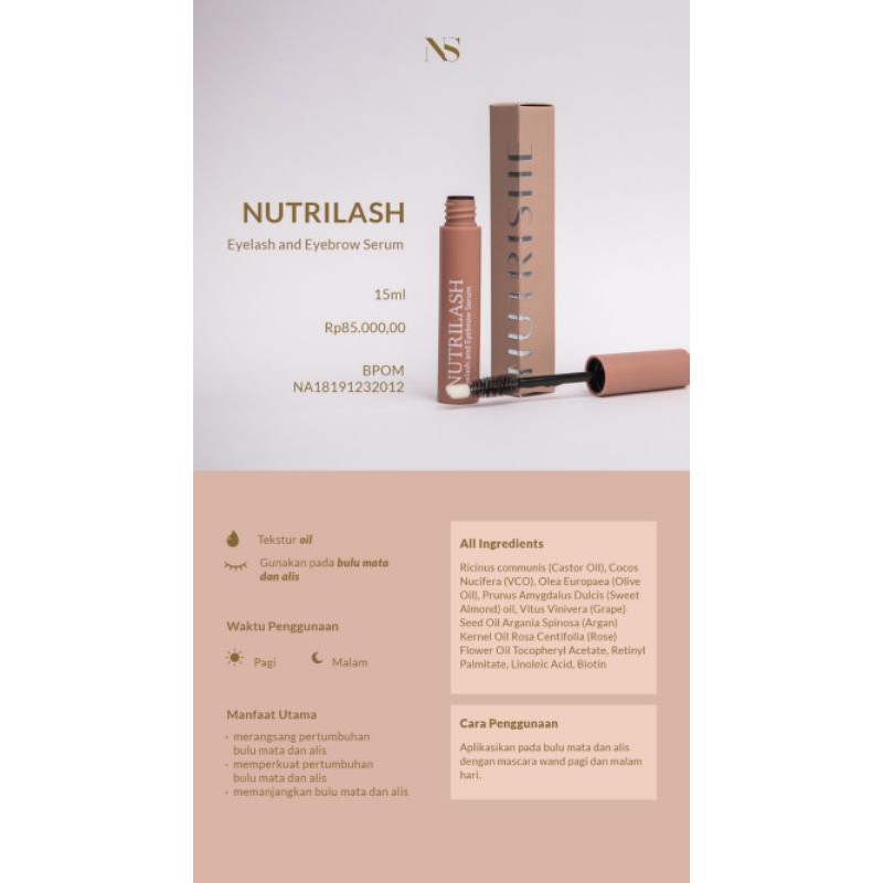 [Dist Resmi] Paket Nutrilash Nutrihair Lotion FREE GIFT RANDOM