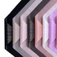 

kertas buket cellophane garis titik BLACK